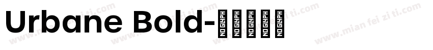 Urbane Bold字体转换